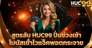สูตรลับ HUC99 ปั่นช่วงเช้าโบนัสเข้าไวแจ็คพอตกระจาย